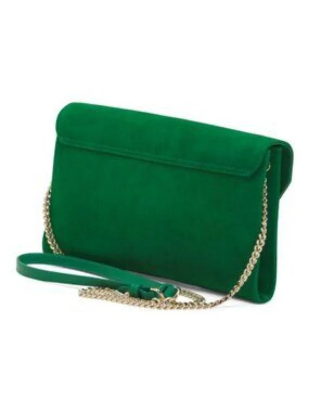 LK BENNETT Made In Spain Suede Dora Clutch